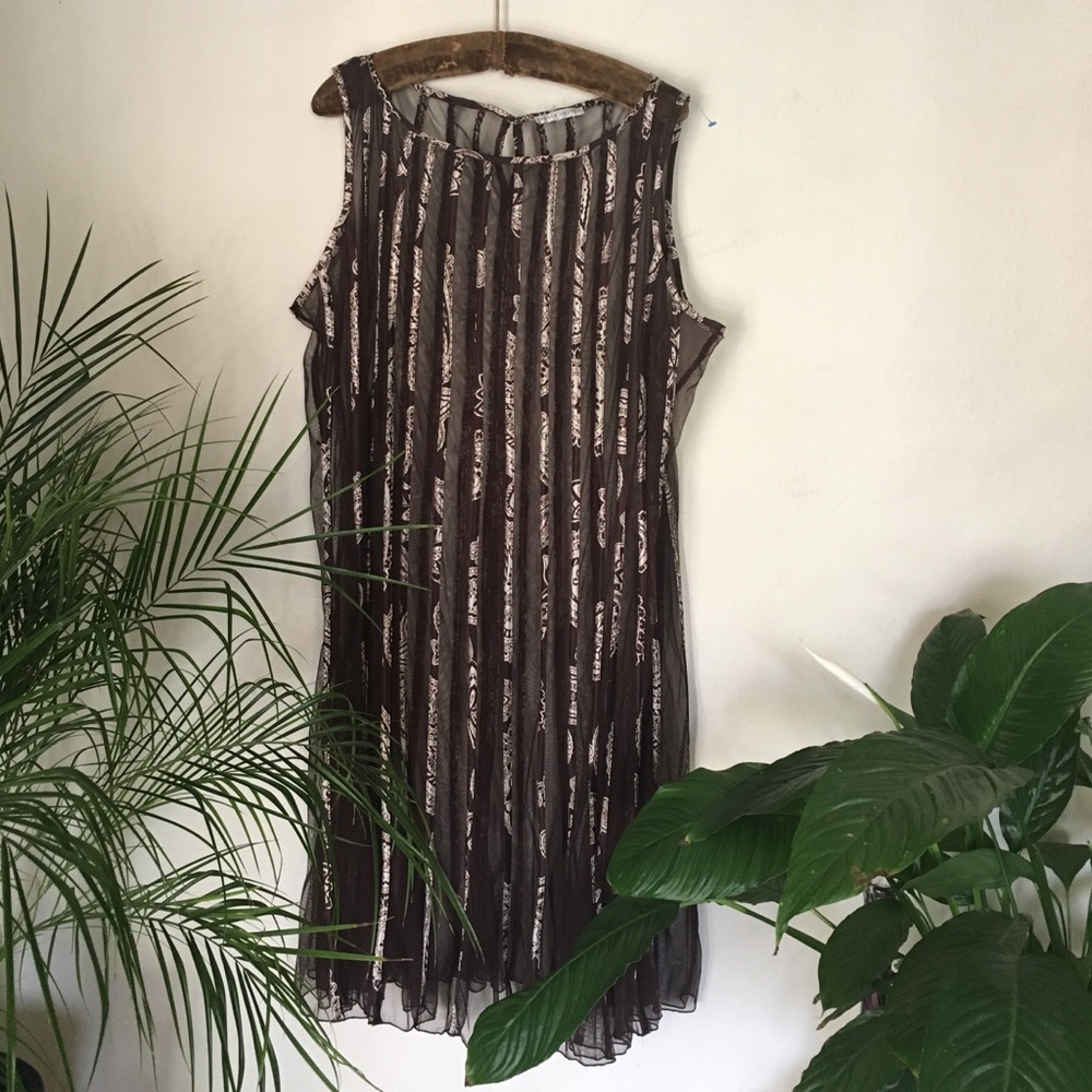 Sandra Darren Sheer Dress